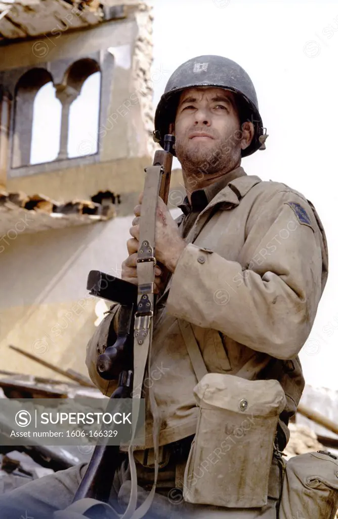 Tom Hanks , Saving Private Ryan , 1998 directed by Steven Spielberg Dreamworks LLC ,Paramount Pictures