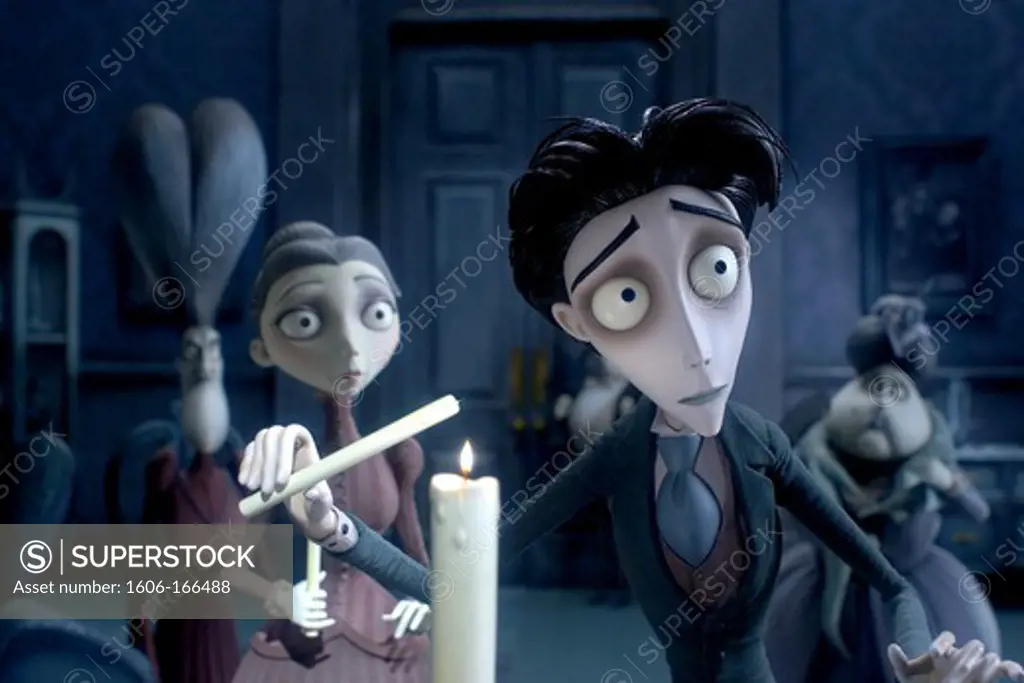 Victoria Everglot, voiced by EMILY WATSON, and Victor Van Dort, voiced by JOHNNY DEPP , Corpse Bride , 2005 directed by Tim Burton WARNER BROS. PICTURES