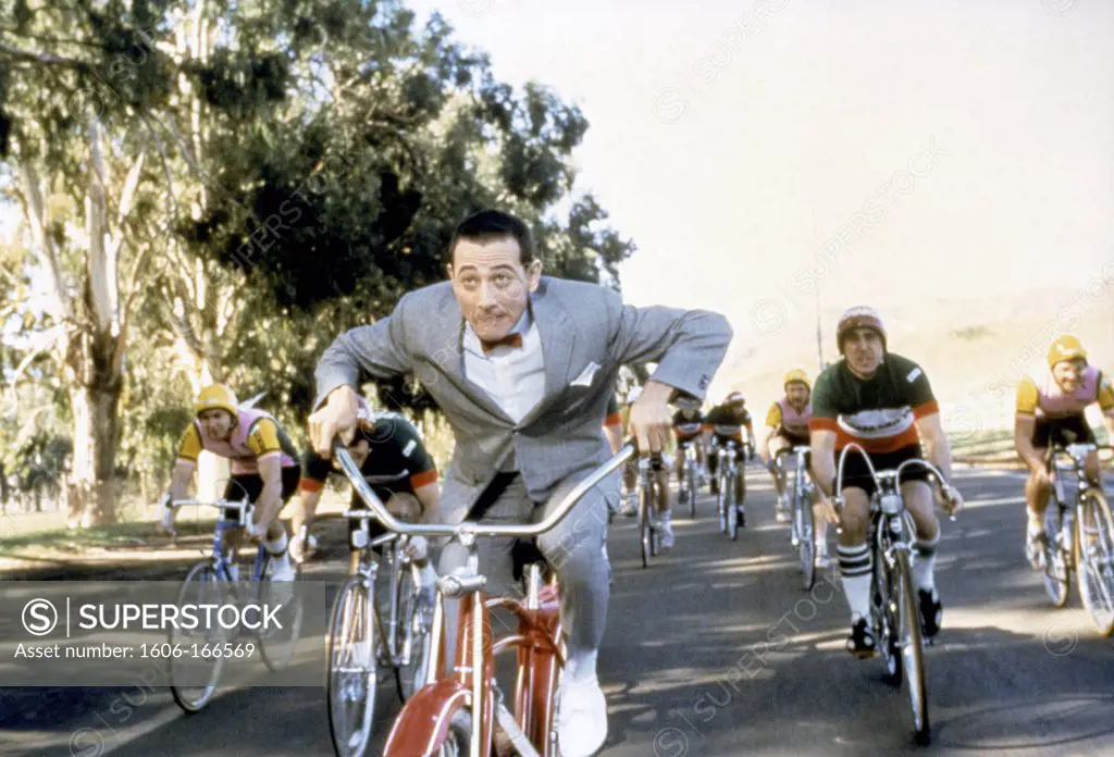 Paul Reubens , Pee-wee's Big Adventure , 1985 directed by Tim Burton WARNER BROS.