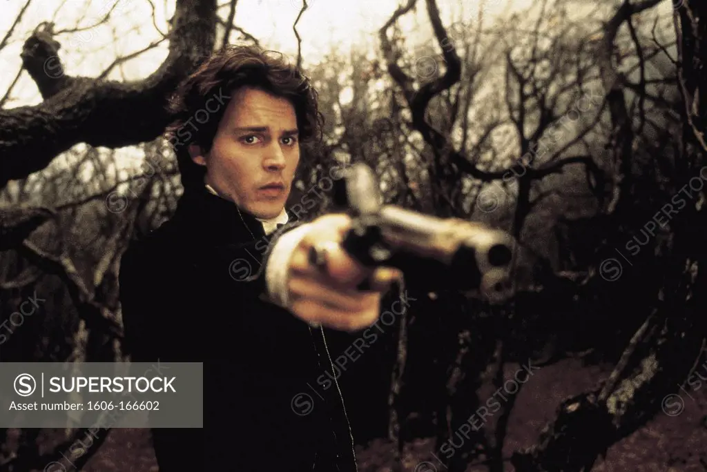 Johnny Depp , Sleepy Hollow , 1999 directed by Tim Burton Paramount Pictures