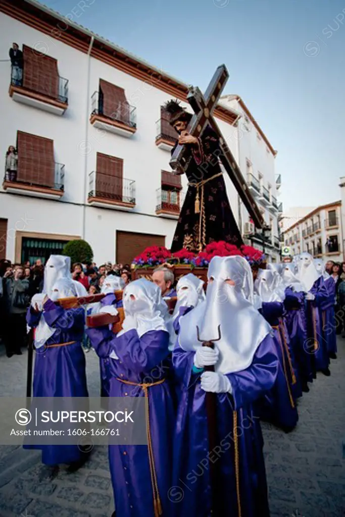 Spain, Andalusia, province of Granada, Montefrio, Easter celebrations, Holy Friday procession