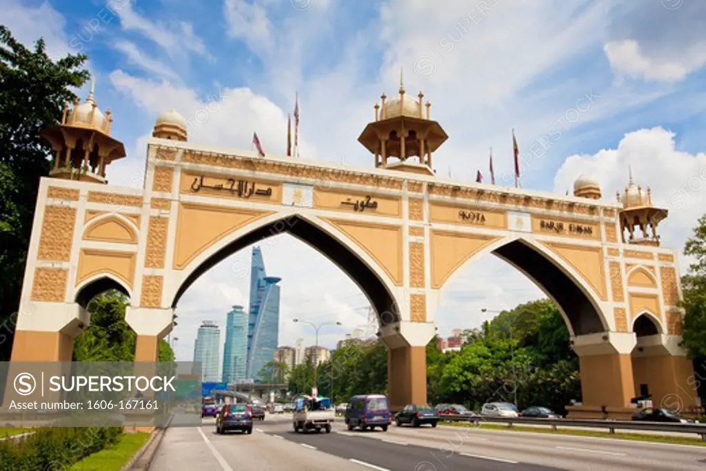 Malaysia, Kuala Lumpur City,Rota Darul Ehsam District,Federal Highway and TM Tower
