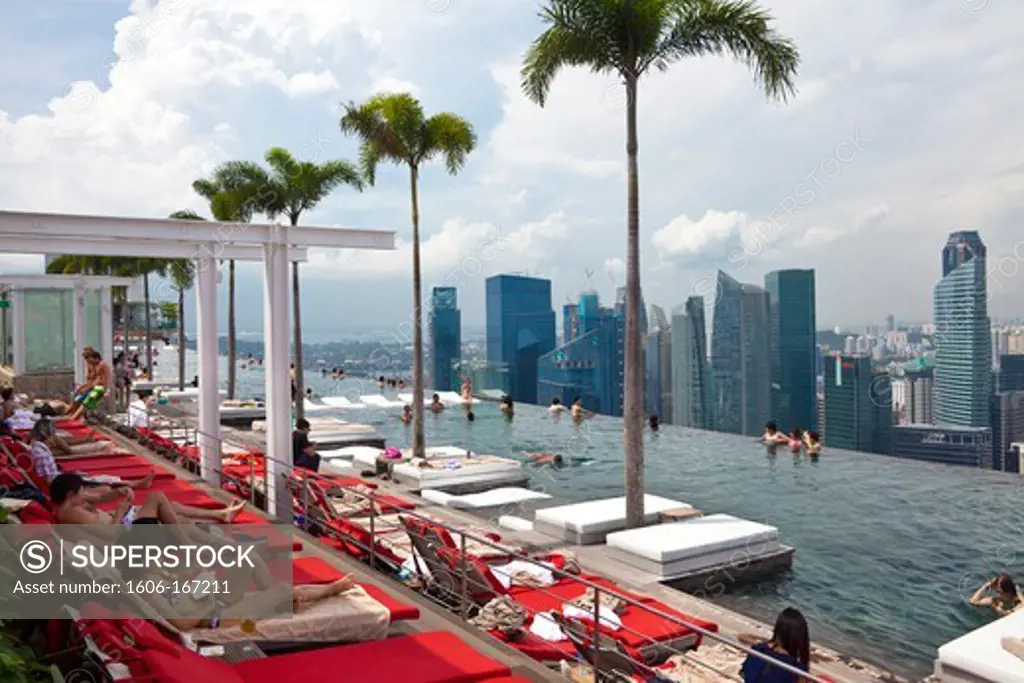 Singapore City,Marina Bay Hotel , the Pool