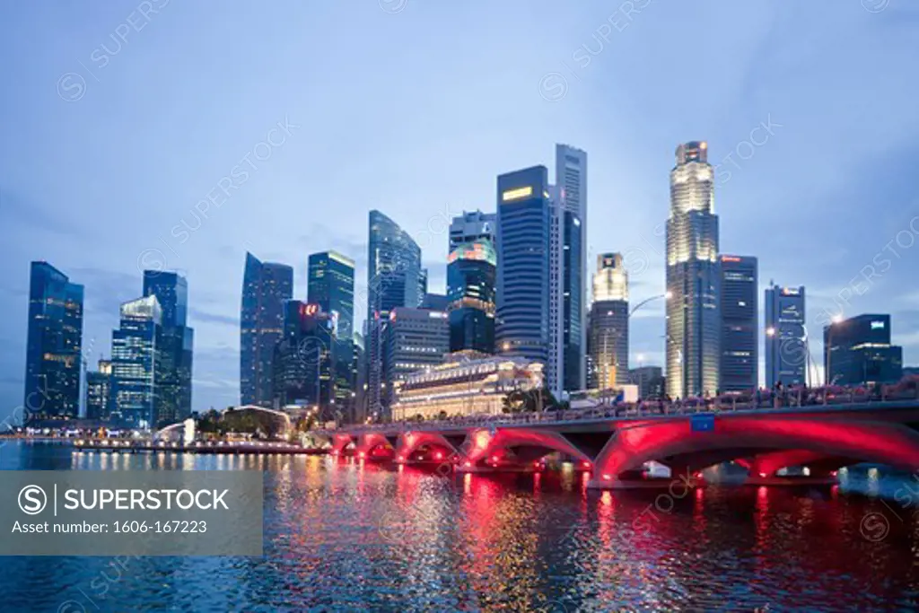 Singapore City,Down Town Skyline