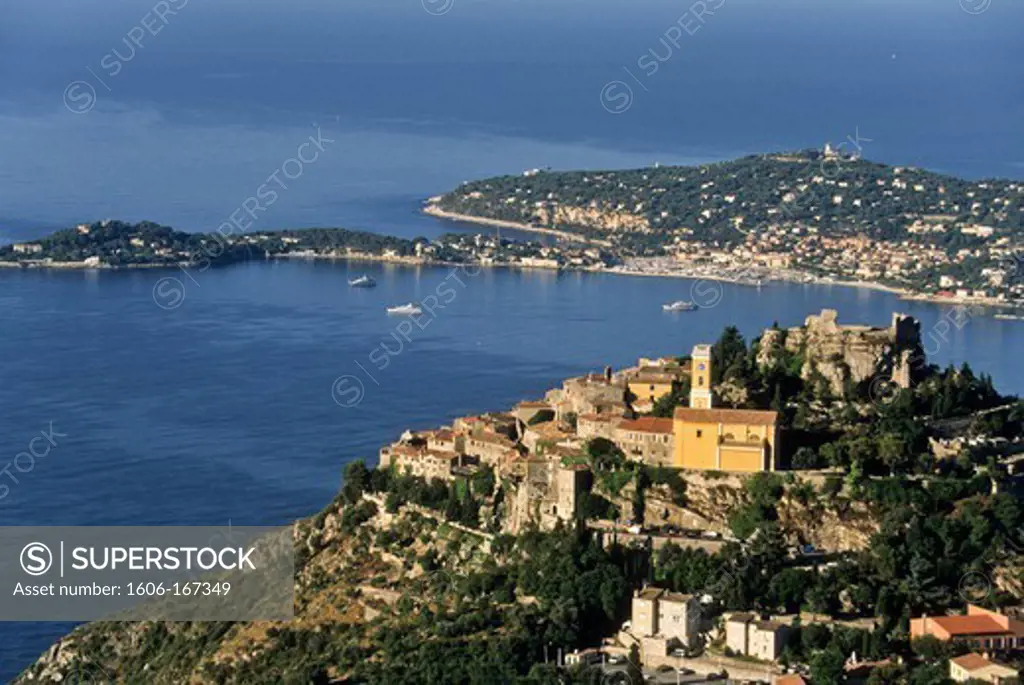 France, French Riviera, Eze perched village, Cap Ferrat