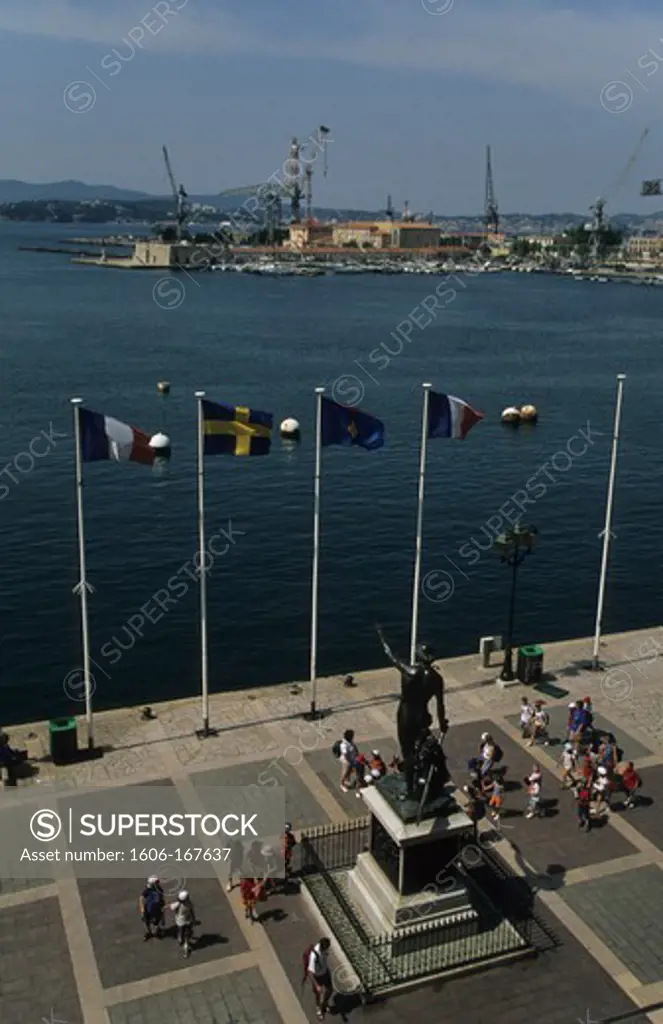 France, Toulon, the port and the quays of the Vieille Darse