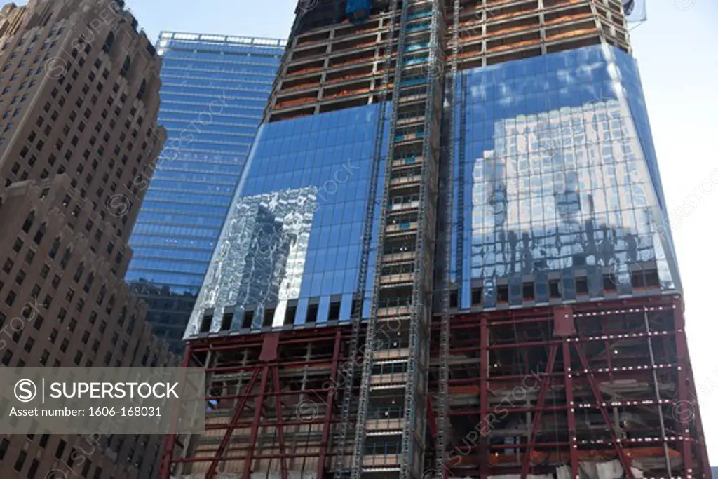 New York - United States, Freedom building under contruction, World Trade Center