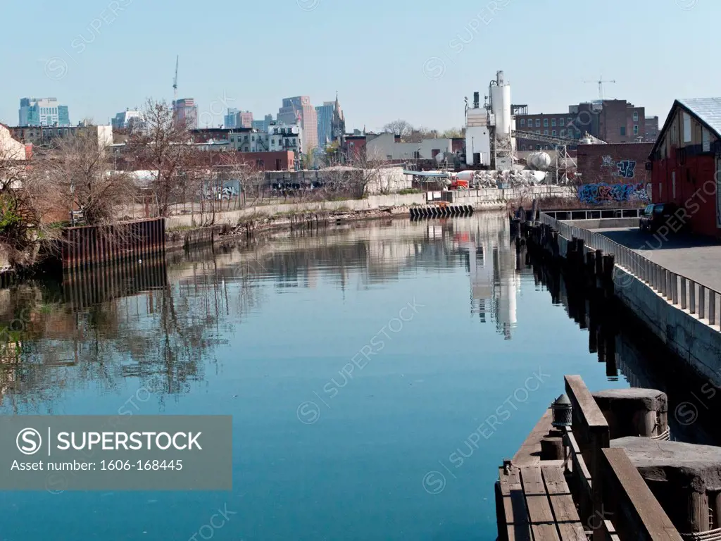 New York - United States, Gowanus canal, near Smith street, industrial area, Red Hook, Brooklyn