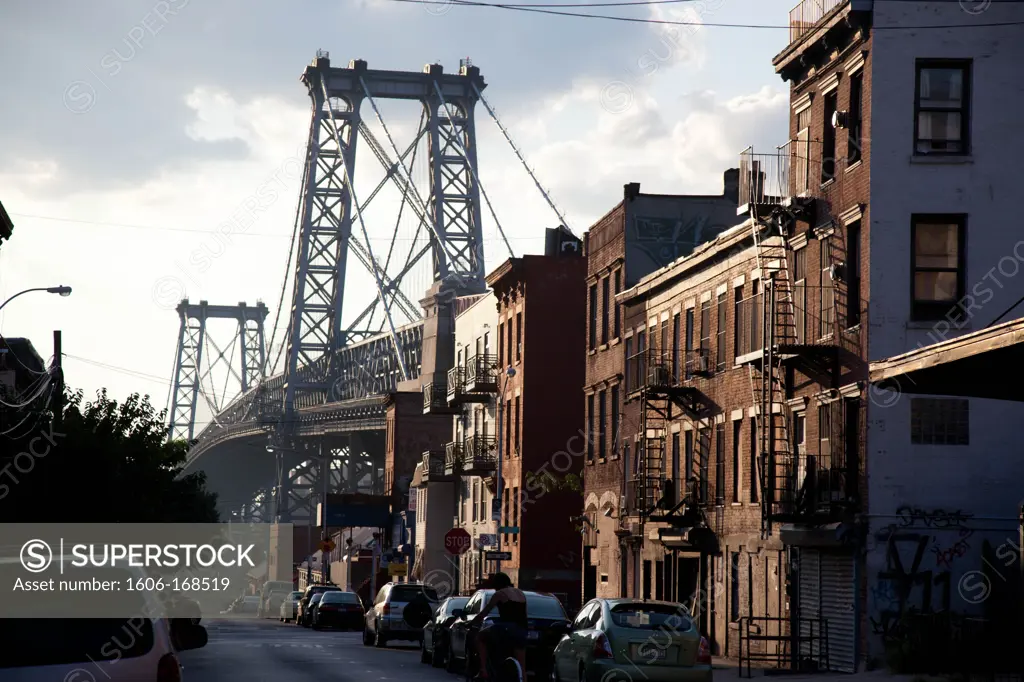 New York - United States, Williamsburg bridge area in Brooklyn