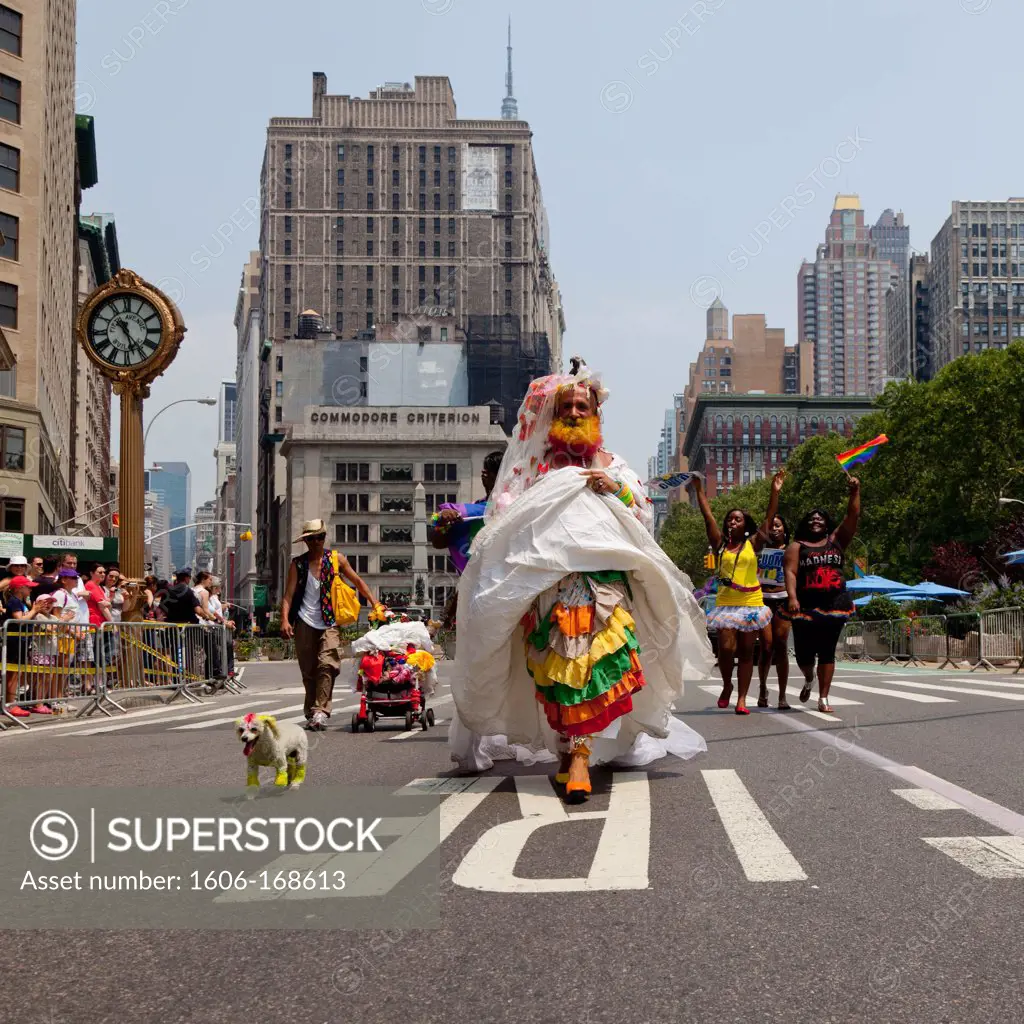 New York - United States, Gay pride parade on fifth avenue