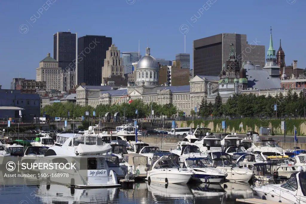 Canada, Quebec, Montreal, skyline, harbour,