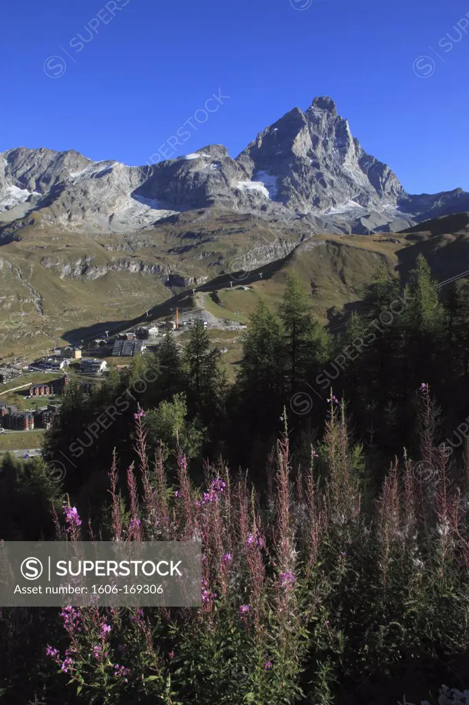 Italy, Alps, Aosta Valley, Breuil-Cervinia, Matterhorn, Monte Cervino,