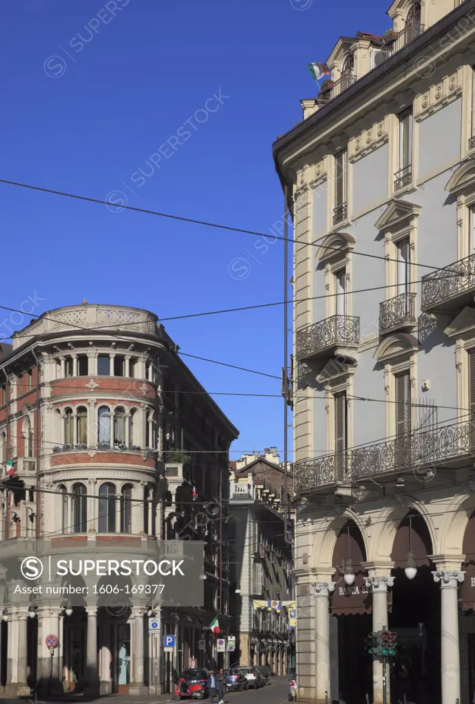 Italy, Piedmont, Turin, street scene, architecture,