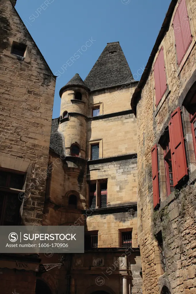 France, Aquitaine, Dordogne, Sarlat, old city