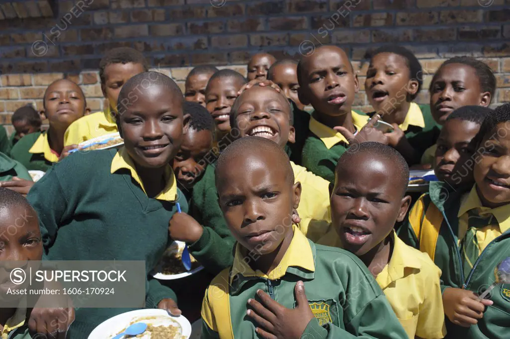 South Africa, Cape Town, Township of Nyanga, primary school, kids