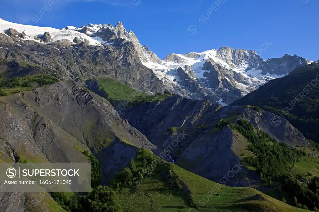 Southern France, Hautes Alpes, Meige, Glacier, National park of Ecrins