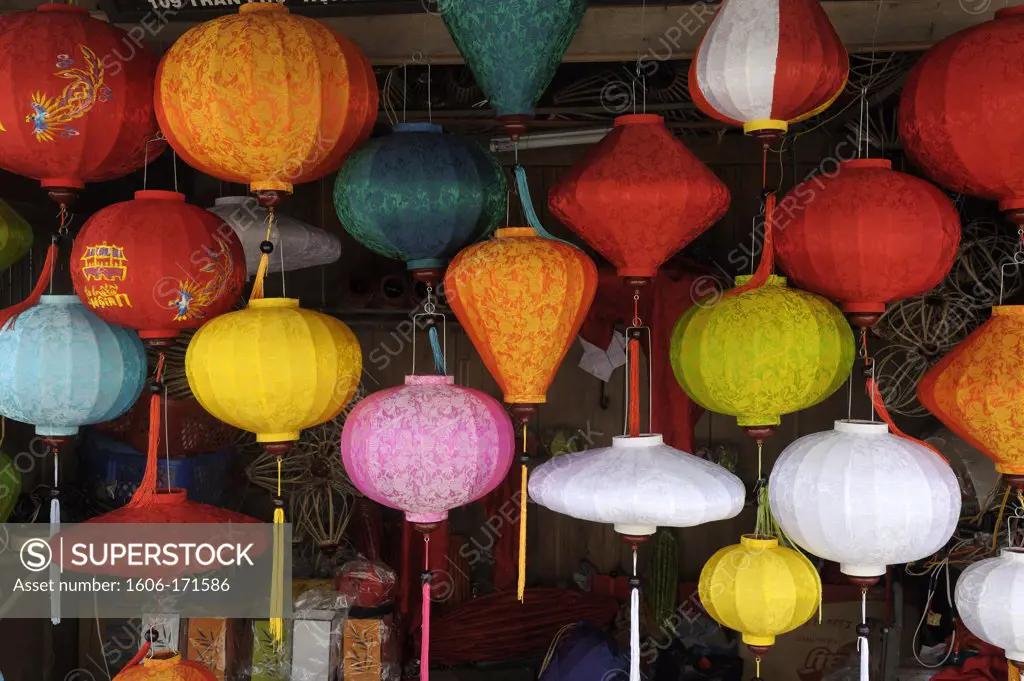Asia, Southeast Asia, Vietnam, Centre region, Hoi An, Chinese lanterns