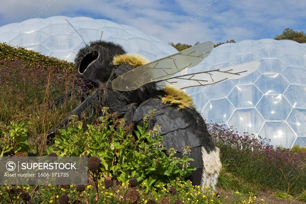 Cornwall, U.K,The Eden Project, the Bee, Outdoor Biome