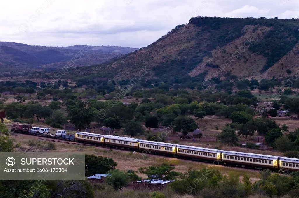 Africa, Swaziland Kingdom, the Shongololo Express entering the country