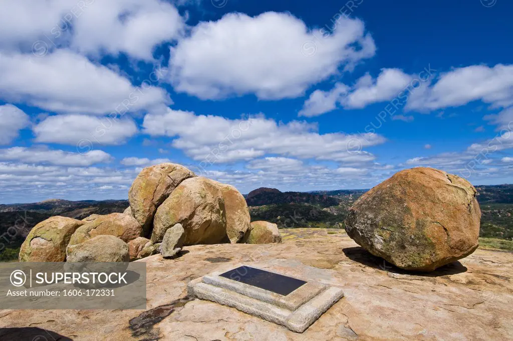 Africa, Zimbabwe, South Matabeleland province, Matobo National Park, the Matobo Mounts classified on the World Heritage of Unesco list since 2003 where the British Cecil John Rhodes was buried
