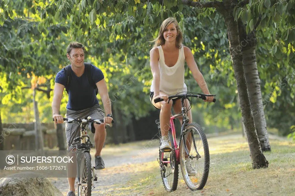 Cyclist in Alsace