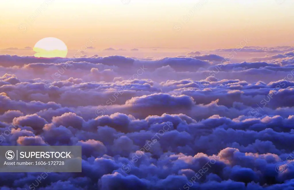 Spain, Canary Islands, sunset and clouds