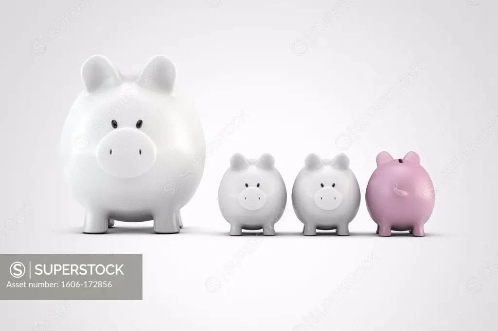 Four piggy bank