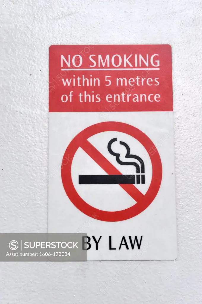 Asia, Southeast Asia, Singapore, No smoking sign