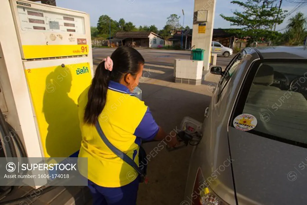 Thailand,Phuket,Gas Station Attendant