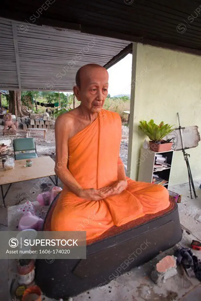 Thailand,Phuket,Sculpture of Monk