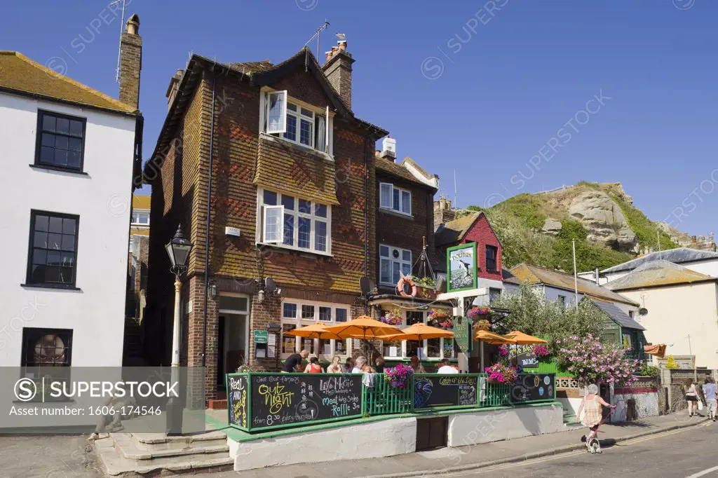 England,East Sussex,Hastings,Pub in The Old Town