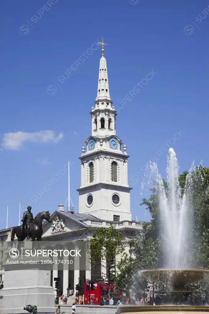 England,London,Trafalgar Square,St.Martin-in-the-Field Church
