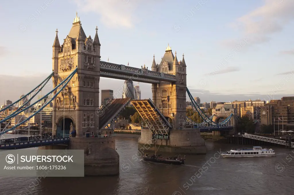 England,London,Tower Bridge and River Thames