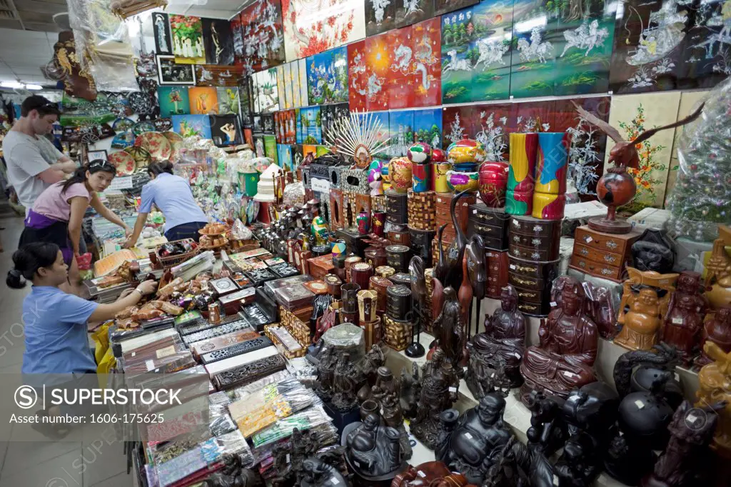 Vietnam,Vietnam,Ho Chi Minh City,Ben Thanh Market,Souvenir Store