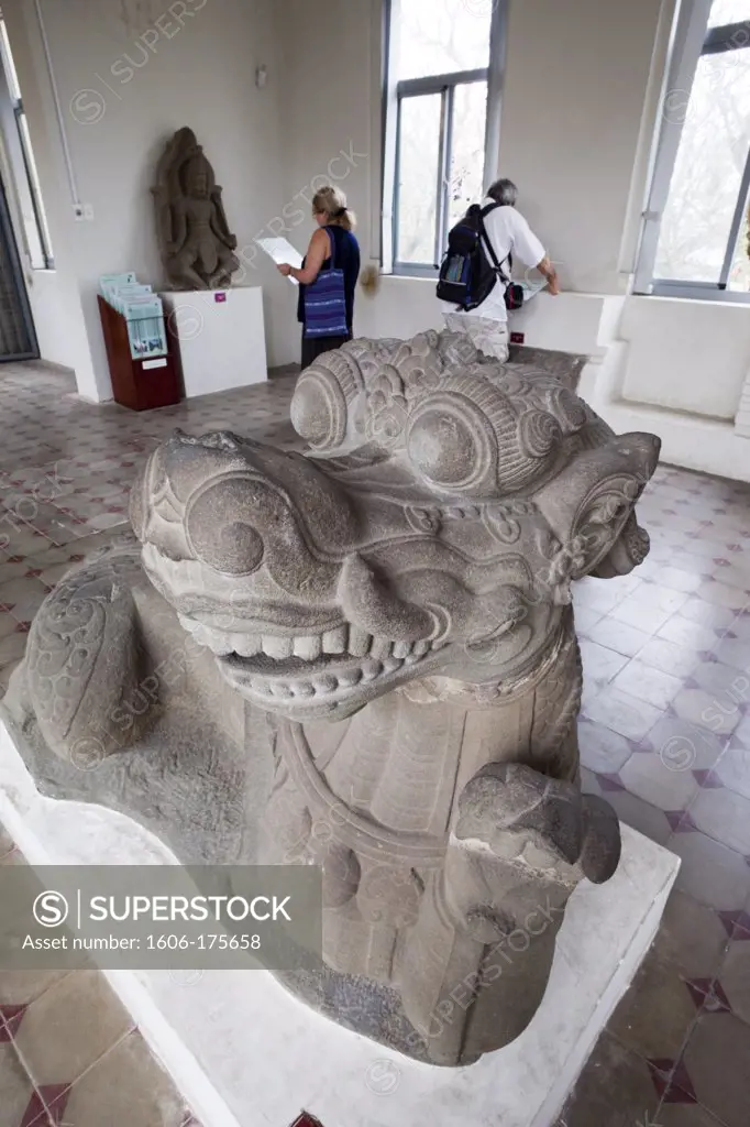 Vietnam,Danang,Museum of Cham Sculpture,Sandstone Carving of Aquatic Monster