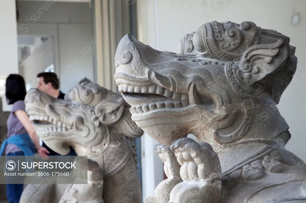 Vietnam,Danang,Museum of Cham Sculpture,Sandstone Carving of Aquatic Monster