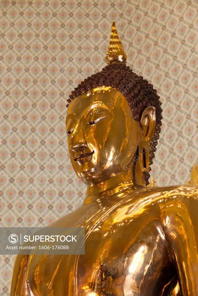 Thailand,Bangkok,Golden Buddha Statue in Wat Traimit