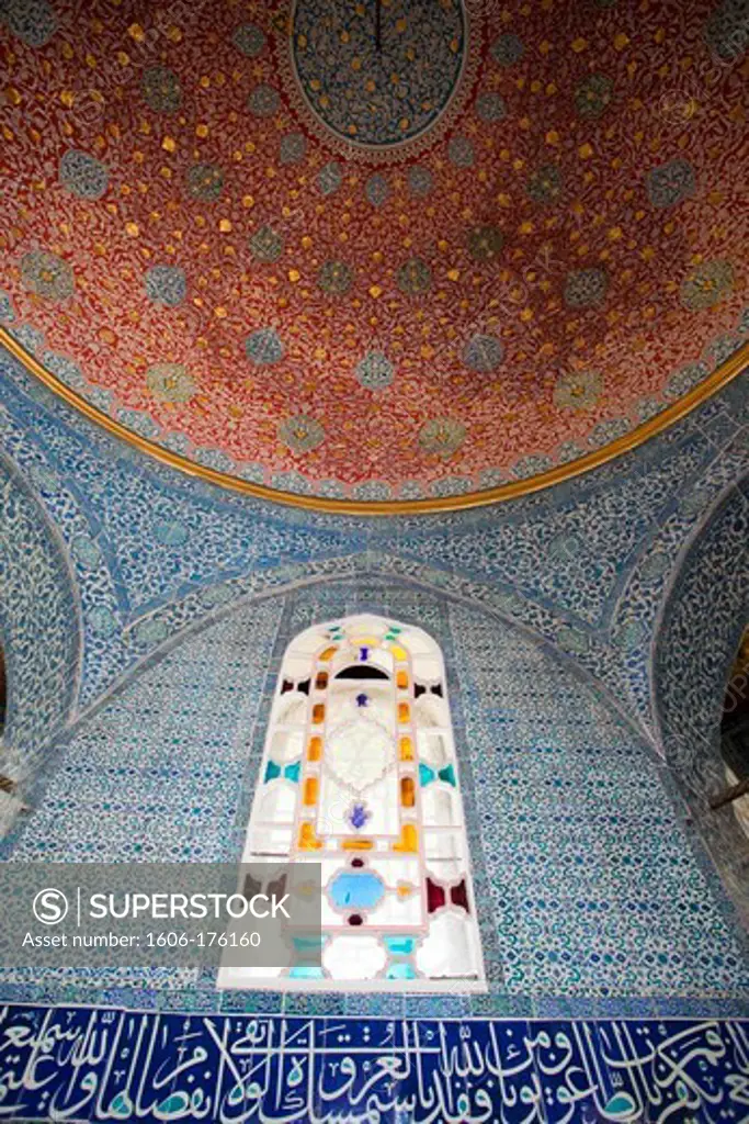Turkey,Istanbul,Topkapi Palace Museum,Interior of the Baghdad Pavilion