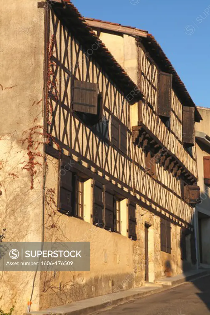 France, Midi-Pyrenees, Gers(32) Pessan  (Auch area) medieval house