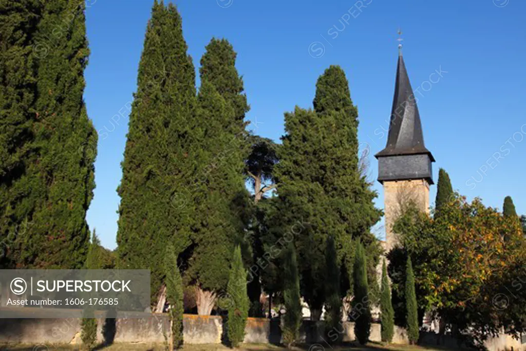 France, Midi-Pyrenees, Gers (32) , Barran church