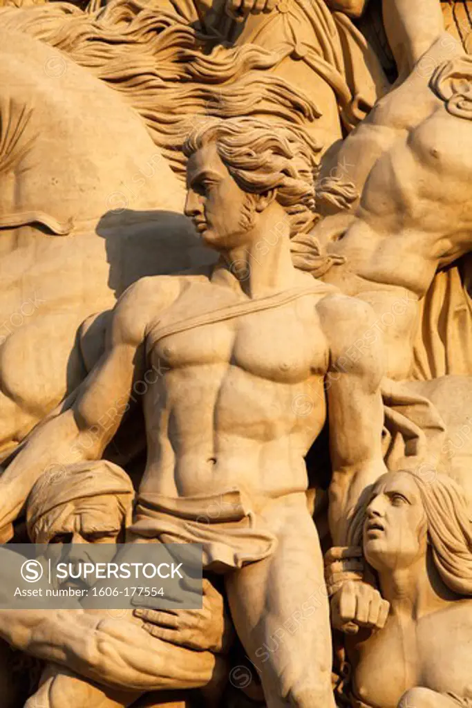 Arc de Triomphe sculpture : the Resistance by Antoine Etex (1814) Paris. France.