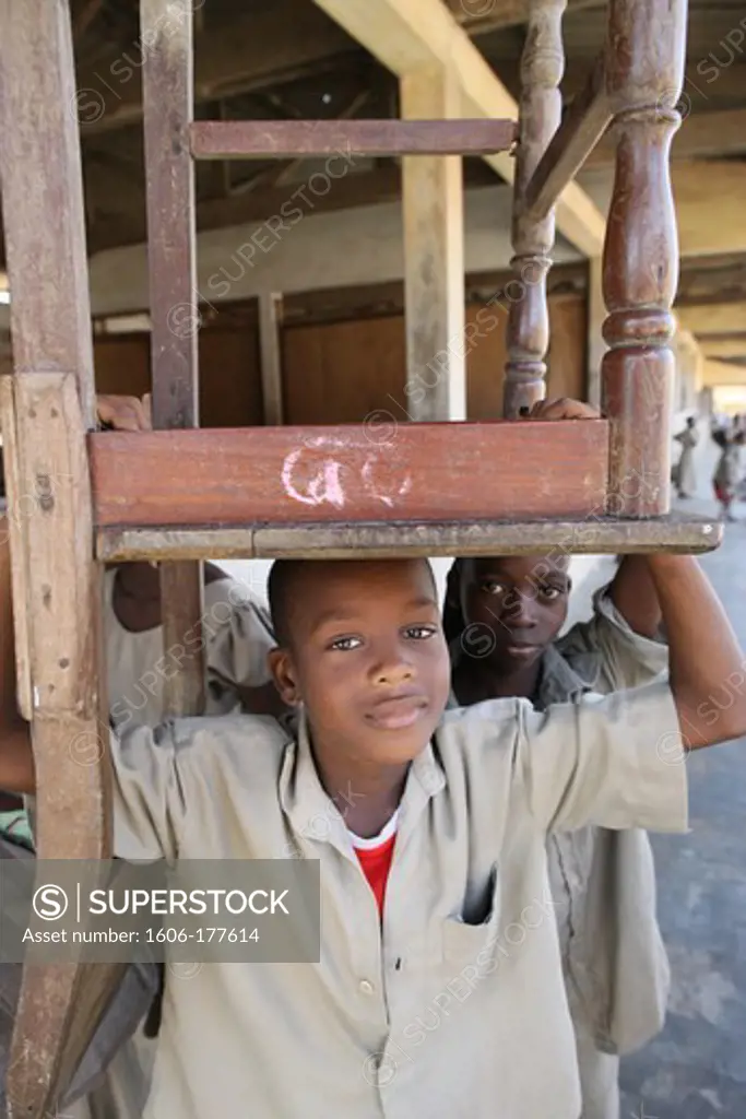 African schoolchildren Lome. Togo.
