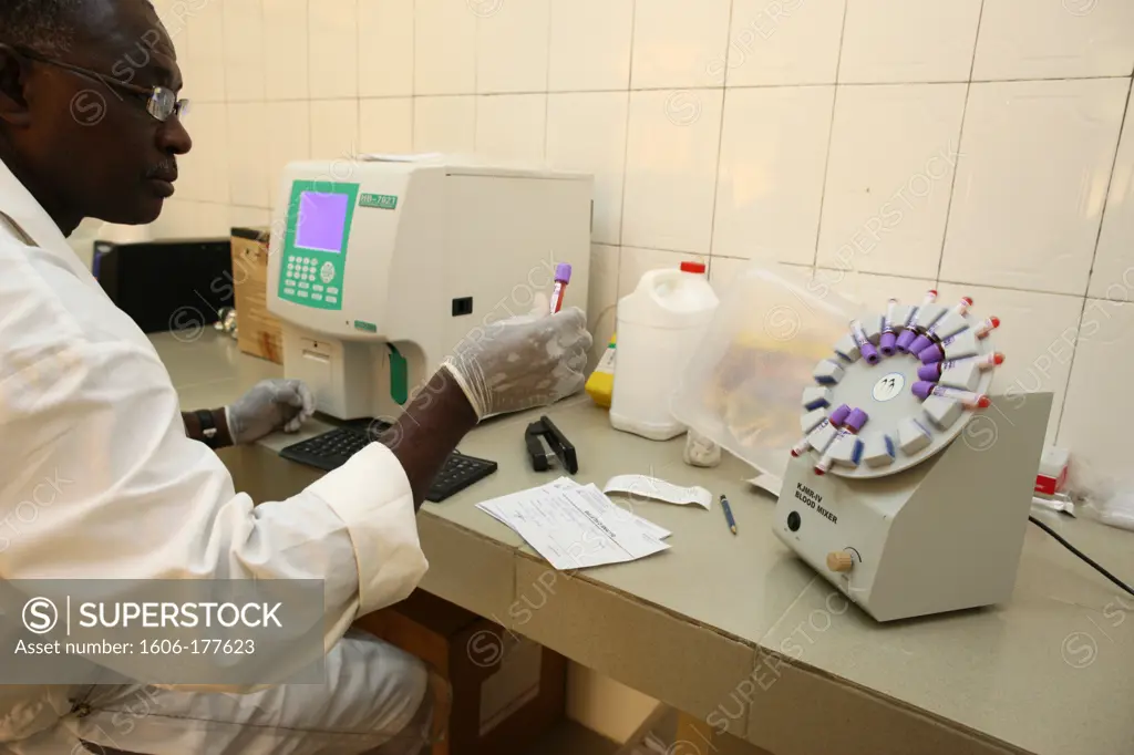 Medical center for HIV+ patients. Lab Lome. Togo.