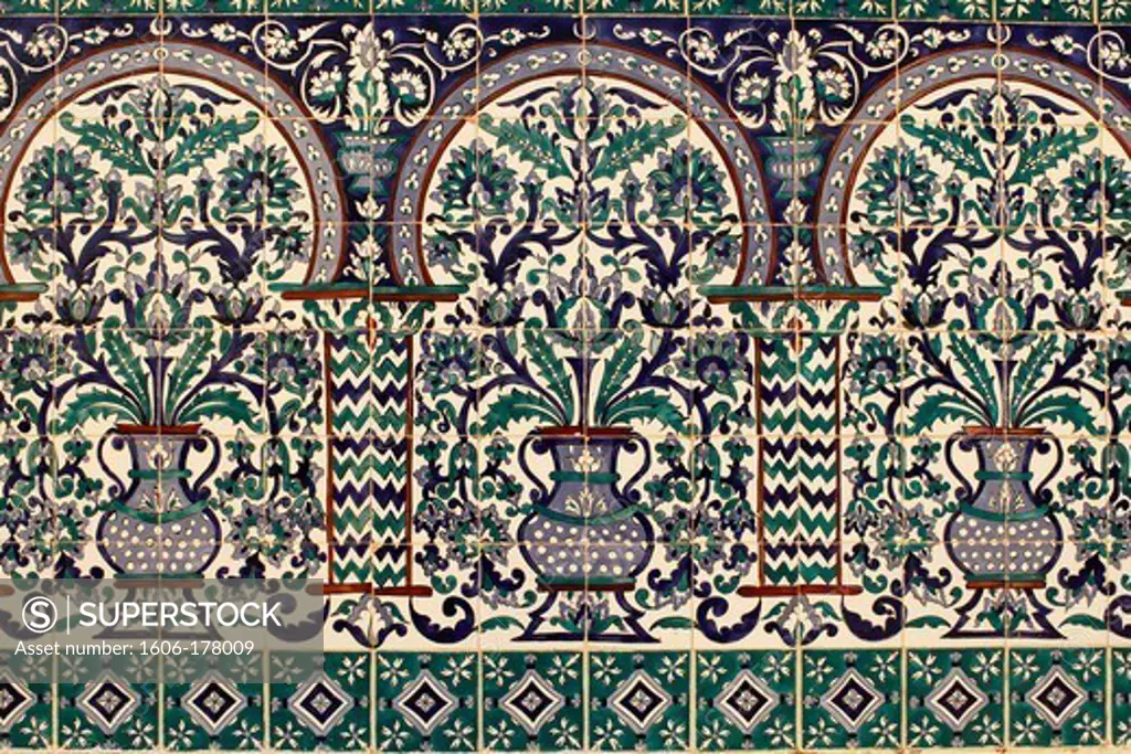 Zarzis mosque mosaics. Tunisia