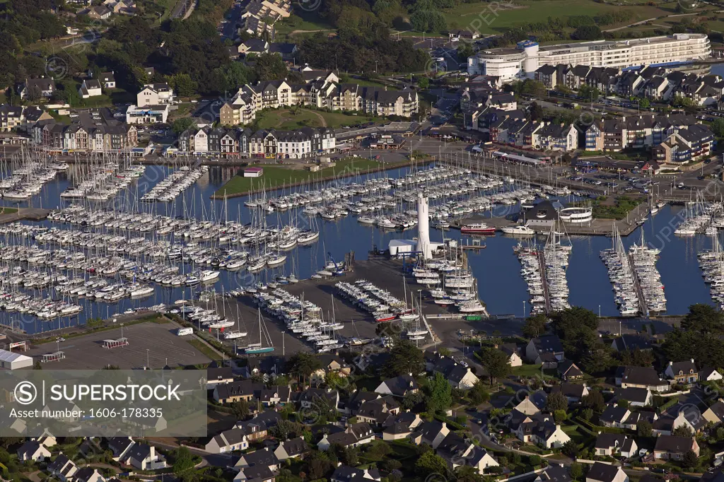 France, Morbihan (56), Port Crouesty, Carnac, Morbihan Gulf, (aerial photo),