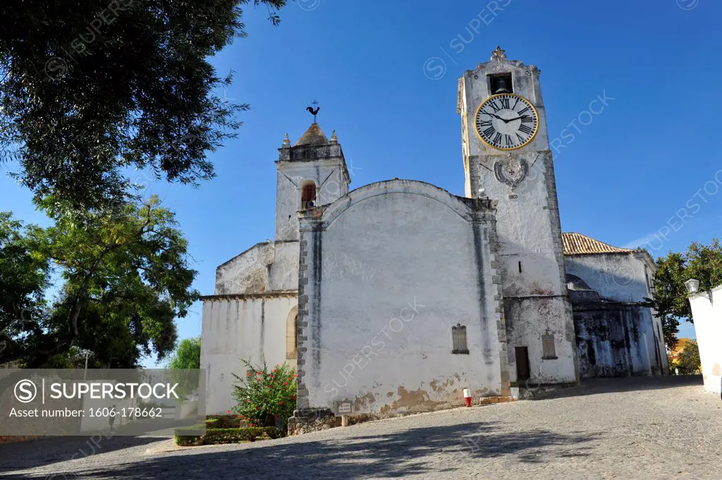 View of the Santa Maria do Castelo church in Tavira,Algarve Coast,Portugal,South Europa,Europa