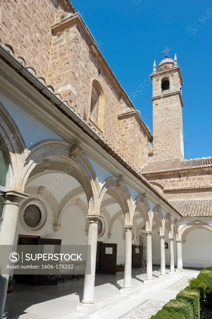 SPAIN - ANDALUSIA - GRENADA - BELL TOWER AND CLOISTER OF THE CARTUJA MONASTERY