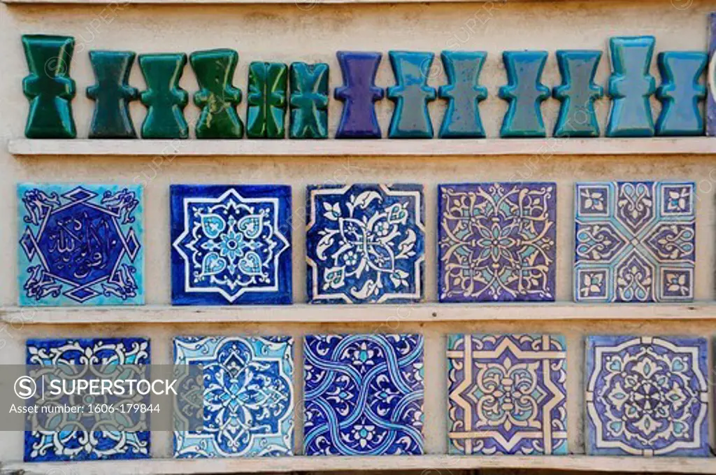 UZBEKISTAN KHIVA some mosaics blue tiles for sale