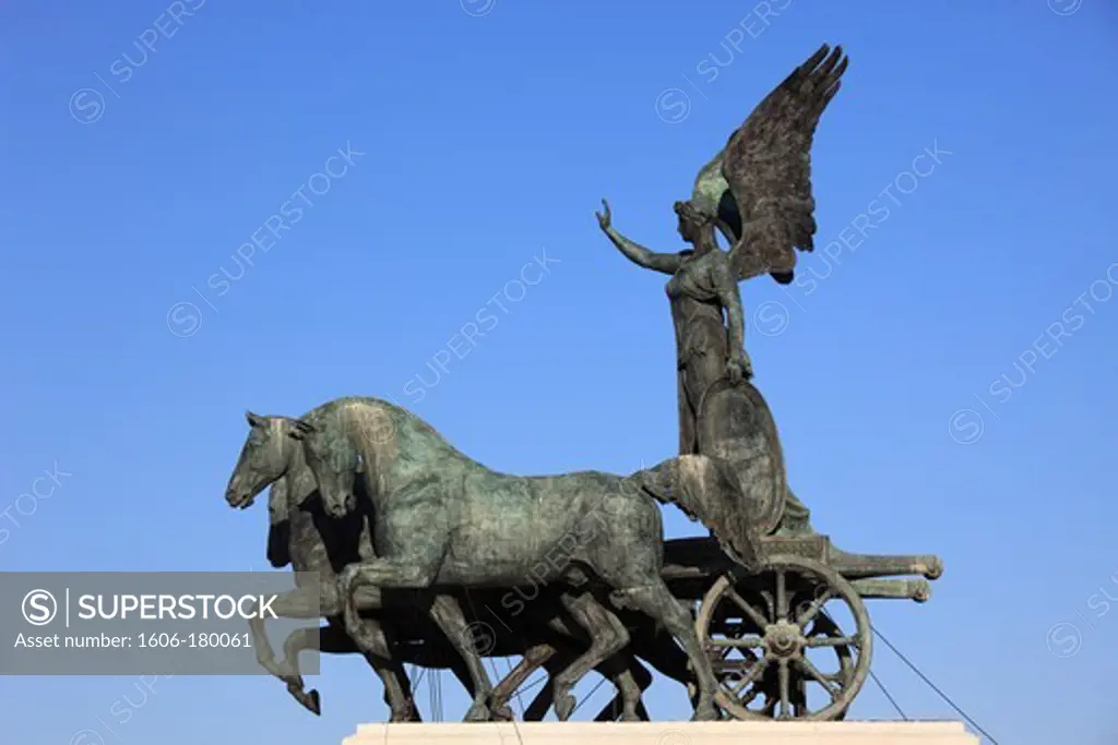 Italy, Lazio, Rome, Vittoriano, monument, statues,