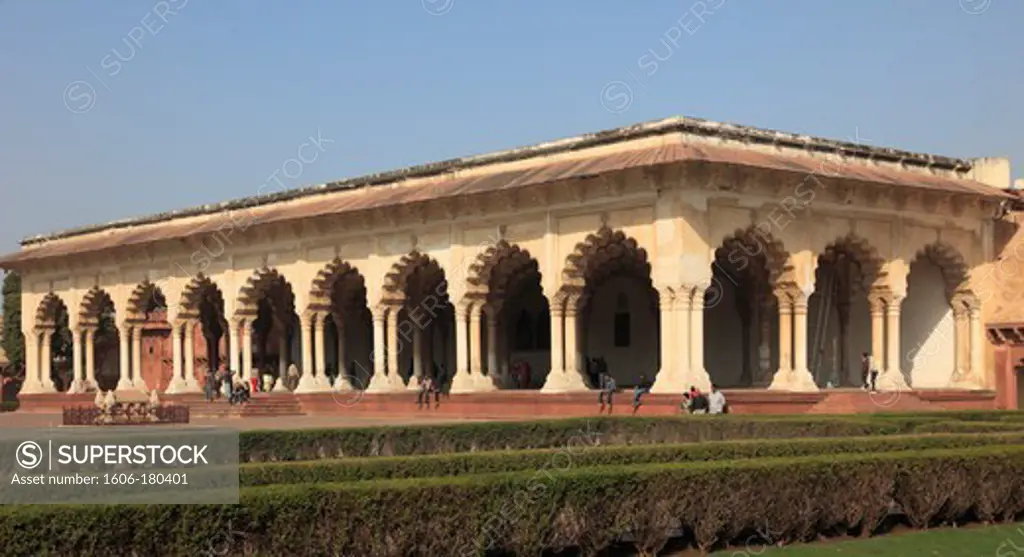 India, Uttar Pradesh, Agra, Fort, Diwan-i-Am, Hall of Public Audiences,